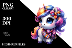 Cute Unicorn Jumping PNG Product Image 2
