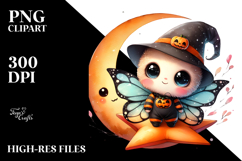 Digital Painting of Butterfly for Halloween, High-Quality Product Image 2