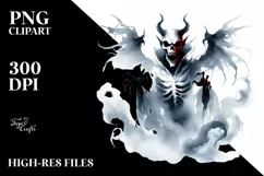 Simple Halloween Demon, Transparent PNG Product Image 3