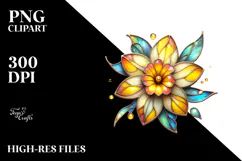 Detailed Vibrant Wooden Daffodil PNG Product Image 2