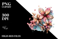 Wooden Cherry Blossom PNG Product Image 2