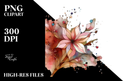 Pastel Cherry Blossom Stained PNG Product Image 2