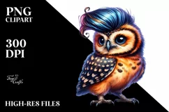 Proud Baby Owl PNG Product Image 1