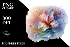 Glossy Iris Flower PNG Product Image 2