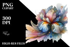 Detailed Vibrant Iris PNG Product Image 2