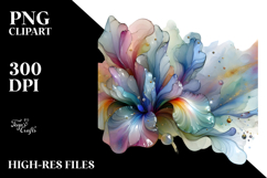 Glossy Iris with Golden Insertions, High-Res PNG Product Image 2