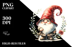 Funny Vintage Gnome, High-Res PNG Product Image 2