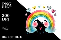 Colorful Scribbled Rainbow PNG Product Image 2