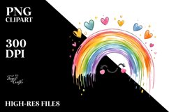 Colorful Smiling Rainbow PNG Product Image 2