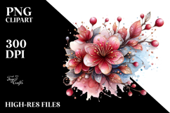 Artistic Rose with Golden Insertions Product Image 2