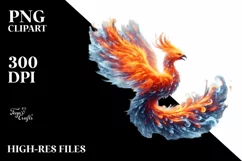 Digital Painting Phoenix Bird PNG Product Image 2