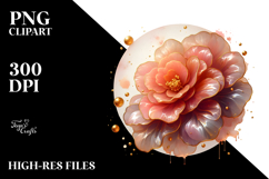 Glossy Begonia with Detailed Hat PNG Product Image 2