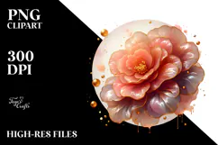 Glossy Begonia with Detailed Hat PNG Product Image 2