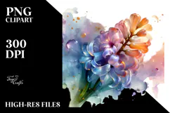 Shiny Hyacinth with Golden Insertions, High-Res PNG Product Image 2