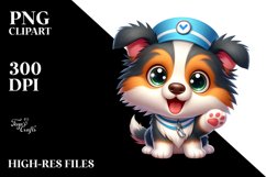 Funny Baby Collie Cartoon Clipart Product Image 3