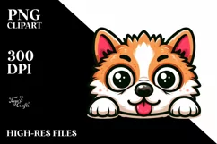 Cute Baby Akita Cartoon Clipart Product Image 3