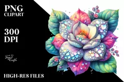 detailed Vibrant Pastel Gardenia Shaped like a Heart Product Image 1