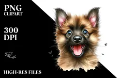 Happy Crazy Fur Baby Malinois PNG Product Image 2