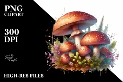 Detailed Mushroom PNG Product Image 1