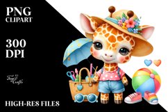 Dressed Baby Giraffe PNG Product Image 2