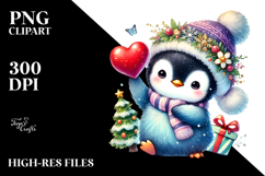 Colorful Baby Penguin PNG Product Image 2