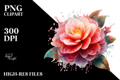 Camellia with Material, Transparent PNG Product Image 2