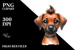 Watercolor Cute Baby Rhodesian Ridgeback | Clipart Product Image 2