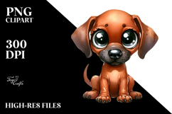 Watercolor Cute Baby Rhodesian Ridgeback | Clipart Product Image 2