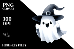 Spooky Halloween Vampire Clipart, White Background Product Image 2