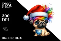 Expressive Baby Pug, High-Res PNG Product Image 1