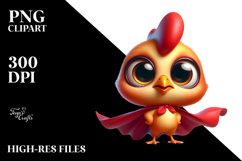 Superhero Chicken PNG Product Image 2