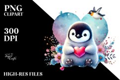 Colorful Baby Penguin PNG Product Image 2