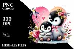 Colorful Baby Penguin PNG Product Image 2