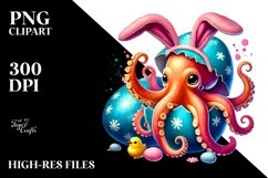 Baby Octopus Easter PNG Product Image 2