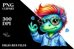 Funny Dinosaur in Pajamas, High-Res PNG Product Image 3