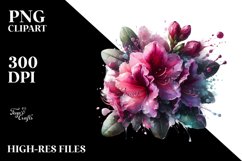 Abstract Glossy Rhododendron | Clipart Product Image 3