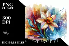 Wooden Stained Daffodil, Transparent PNG Product Image 3