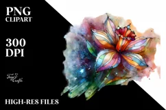 Vibrant Pastel Wooden Daffodil PNG Product Image 3