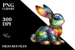 Colorful Bunny with Golden Insertions Product Image 2