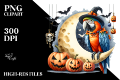 Macaw Halloween Design,High-Quality PNG Product Image 2