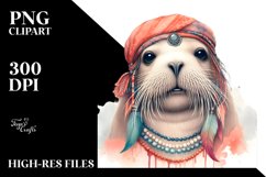 Funny Walrus Vintage Like | Clipart Product Image 1