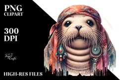 Funny Walrus Vintage Like | Clipart Product Image 1