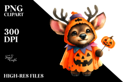 Cute Halloween Elk PNG Product Image 2