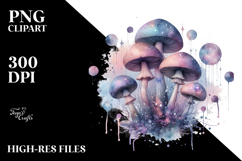 Mystical Celestial Mushroom PNG Product Image 2