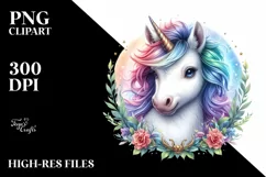 Detailed Baby Unicorn PNG Product Image 1