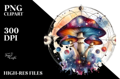Magical Celestial Mushroom, High-Res PNG Product Image 2