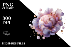 Glossy Lilac with Golden Insertions PNG Product Image 2