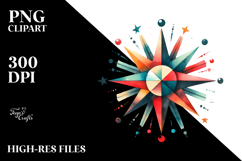 Washed Vintage Star | Watercolor Splash Product Image 2