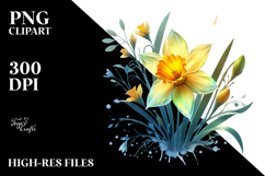 Watercolor Daffodil, Transparent PNG Product Image 2