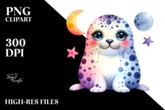 Baby Spotted Seal Moon Stars Product Image 3